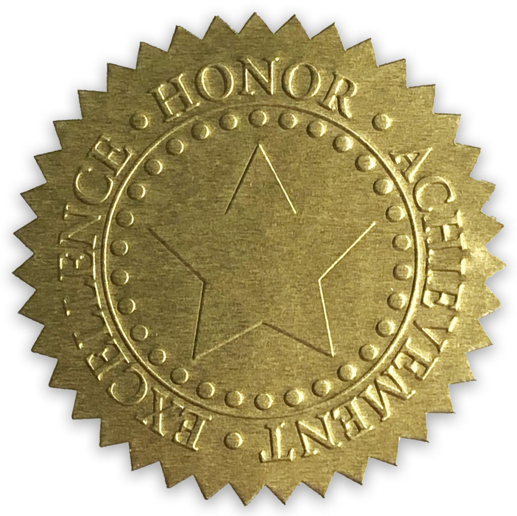 Embossed Sticker Blank Metal Golden Certificate - Temu
