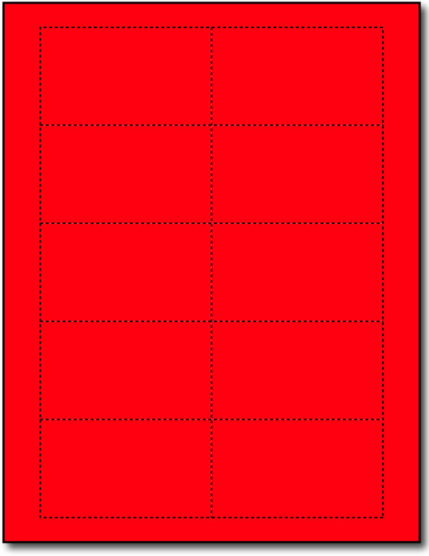 Business Card Stock - 3.5 x 2 - Pack of 1,000 Cards, 100 Sheets -  Inkjet/Laser Printer - Online Labels