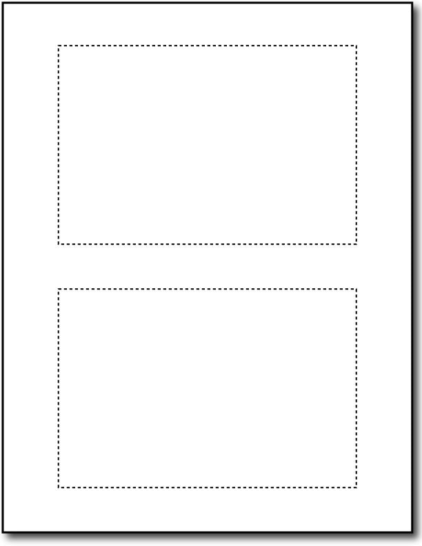 4X6 Blank Flat Cards - 10.5 MIL - (Finish: Inkjet Gloss)