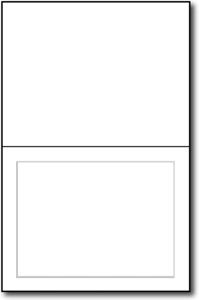 Blank Flat Cards - 32lb Bond / Matte - (5 1/2 X 8 1/2)