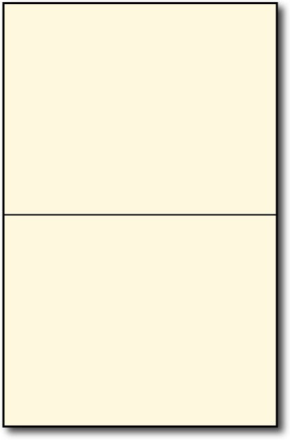 Cream Cardstock Paper – Great for Brochures, Invitations, Greeting Cards  and Posters | Thick and Heavyweight 80lb Cover (216gsm) Card Stock | 11 x  17”