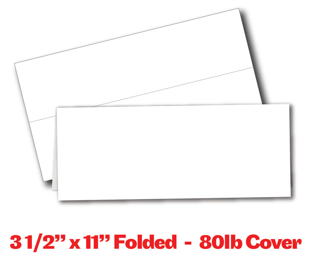 White 3-Up 3.5 x 5.5 Perforated Postcard and Index Card Stock