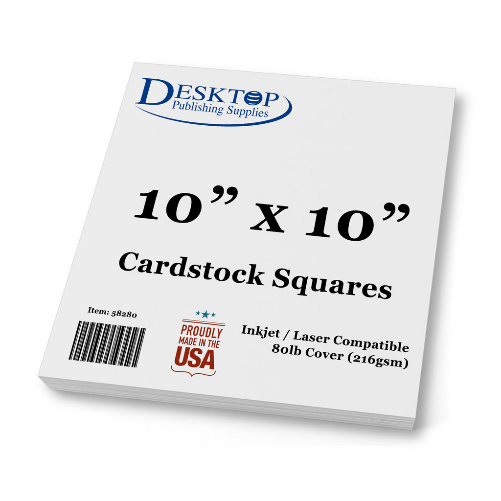 Premium 10x10 Square Cardstock for Crafts and Printing