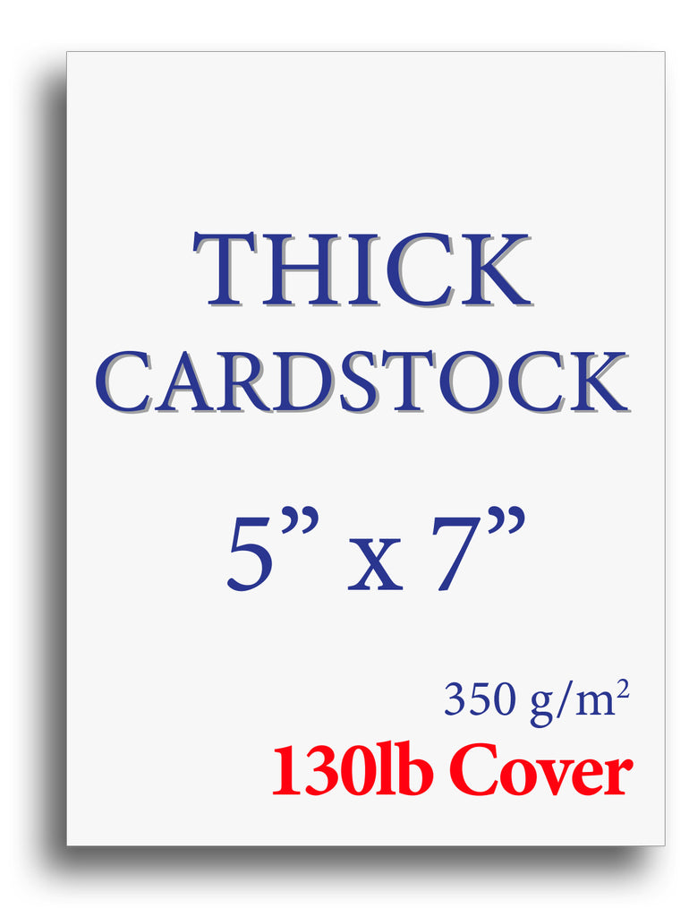  Extra Heavy Duty 130lb Cover Cardstock - 5 x 7