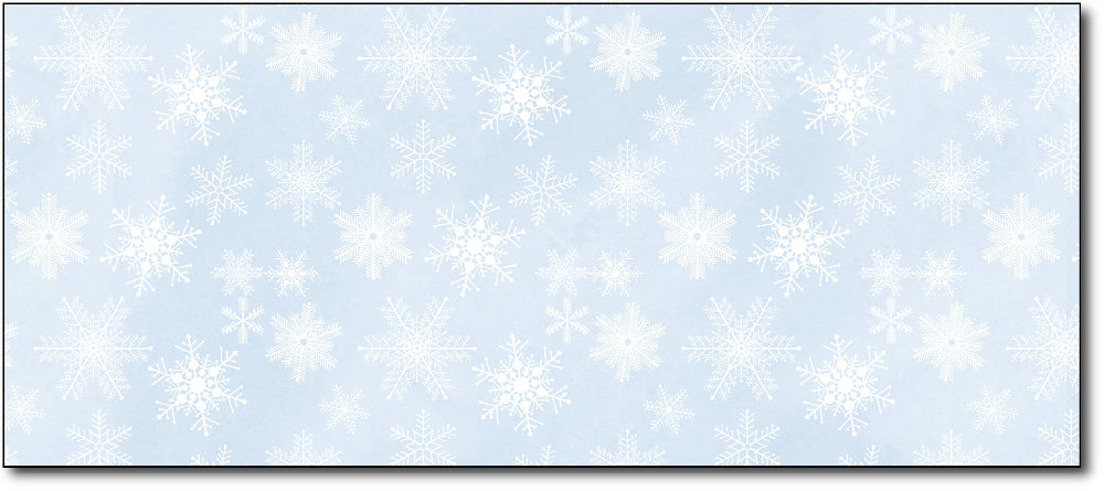 #10 Envelopes | Blue Snowflakes | DesktopSupplies.Com