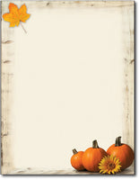 Autumn Leaves Border Stationery – 80 Sheets