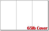 250 Bright White Tri-fold Brochure Paper - 65lb Cover (177 GSM