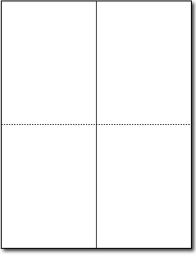 Heavyweight Blank Postcard Paper for Printing - Off White/Cream -  Perforated 4 per Sheet - Thick 80lb Cover Cardstock - Inkjet/Laser  Printable (20