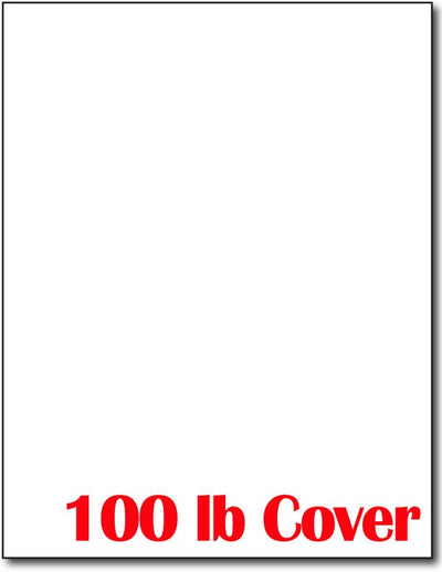 White Card Stock Paper | 8.5 x 11 Inch Thick Heavy Weight Smooth Cardstock  | 50 Sheets Per Pack | 120lb Cover (325gsm)