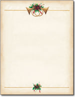 Holiday Envelopes - Antique Horns - (Size: 9 1/2